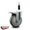 Service Caster 5'' Gray Poly Swivel 7/8'' Expanding Stem Caster Total Lock Brake SCC-EXTTL20S514-PPUB-78 - alternate 4